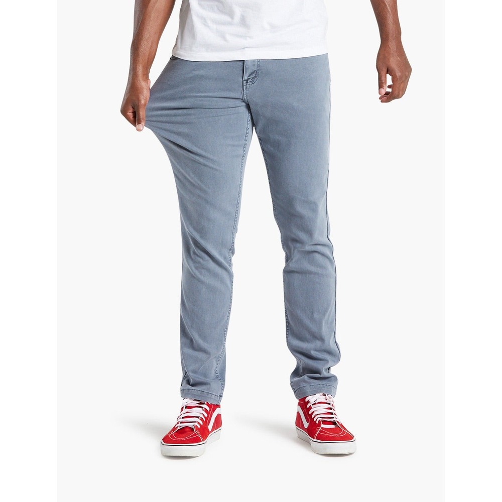 Mugsy Jeans Men's Logans Grey Stretch Chino Pants FLX8NBG Slim Straight-‎ 36/34